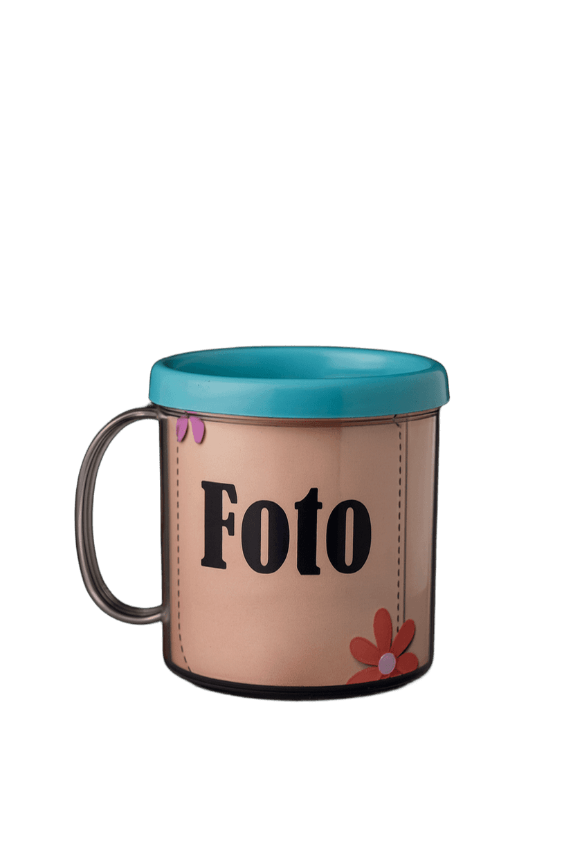 Caneca de acrílico azul