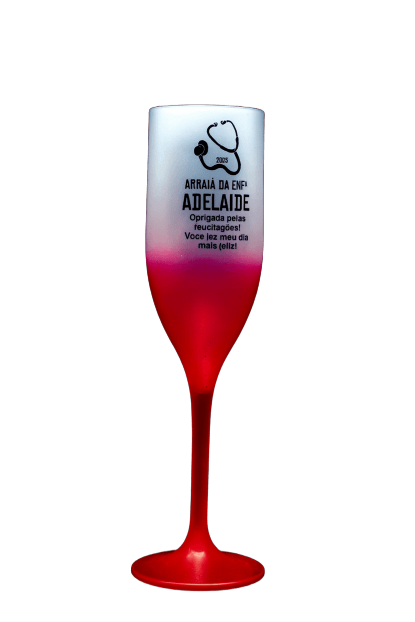 Kit 20 Taças Drink Personalizadas – Degradê Vermelho