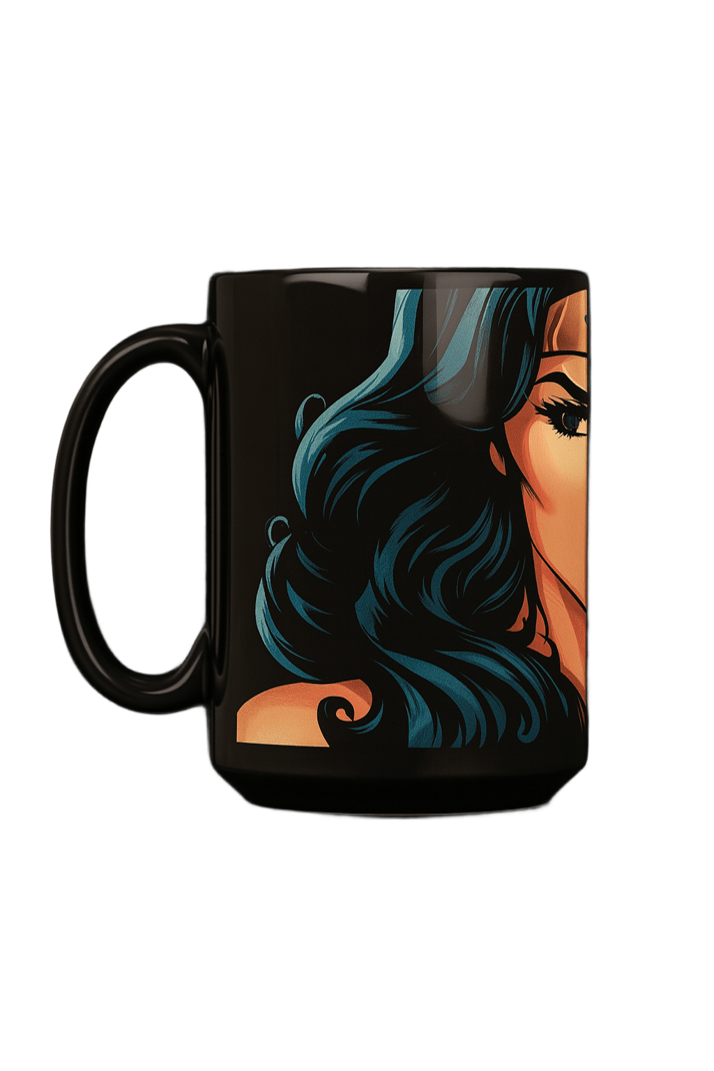 Caneca de porcelana da Mulher maravilha