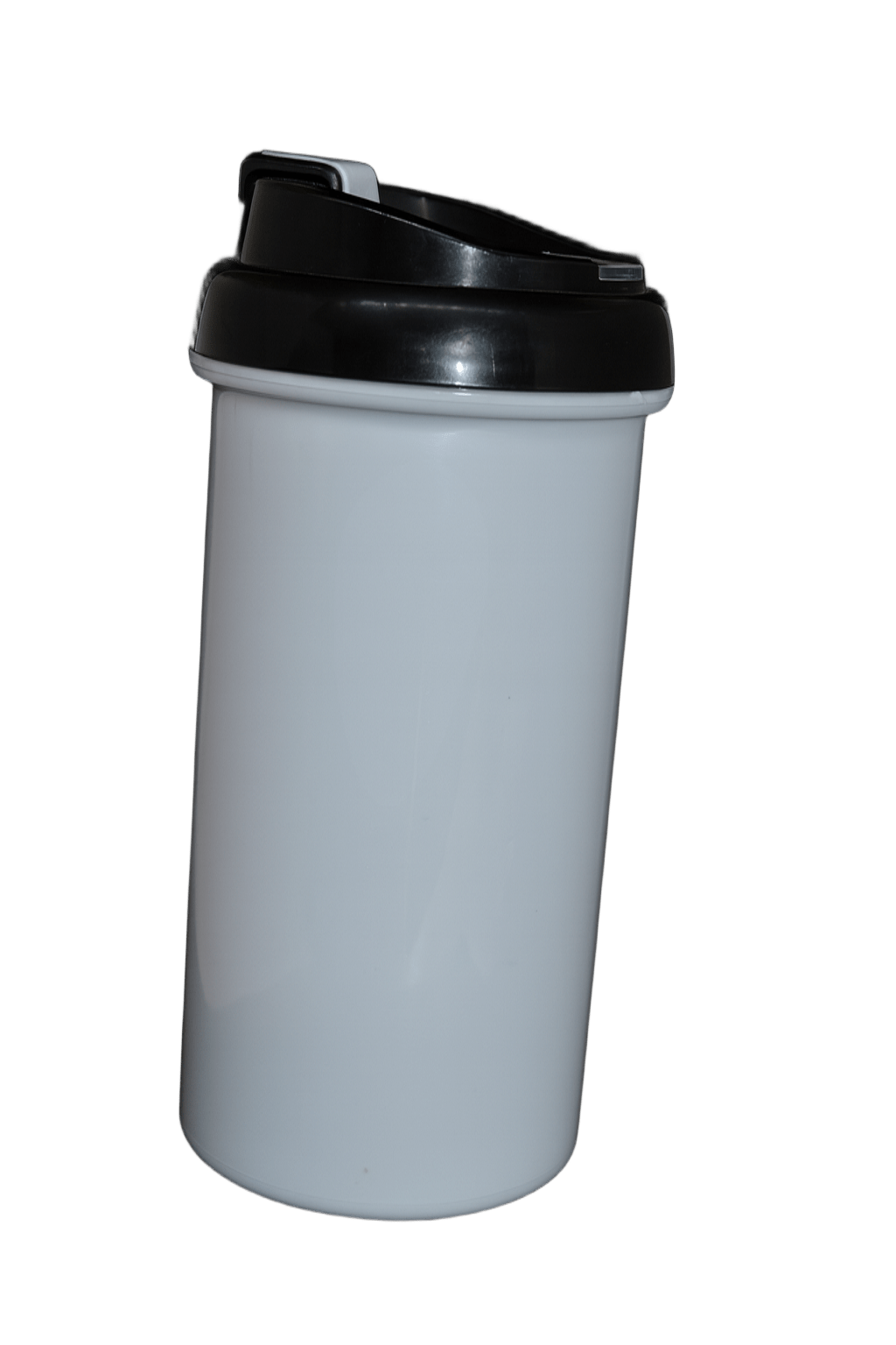 Garrafa Active em Acrílico – Branca com Tampa Preta