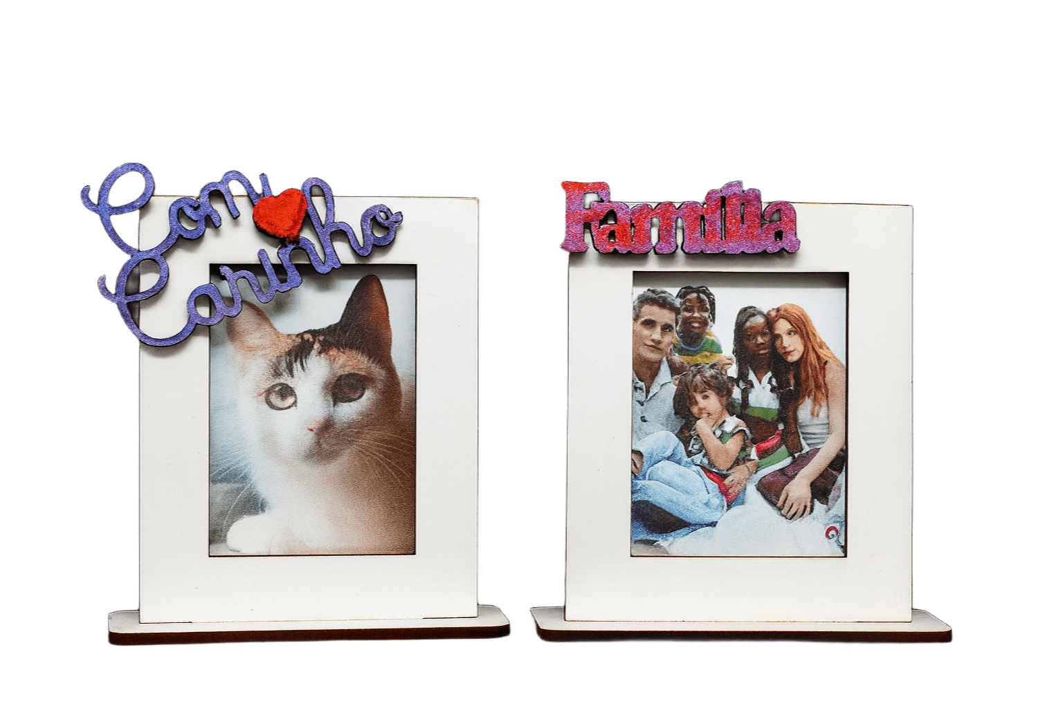 Moldura Gato Familia